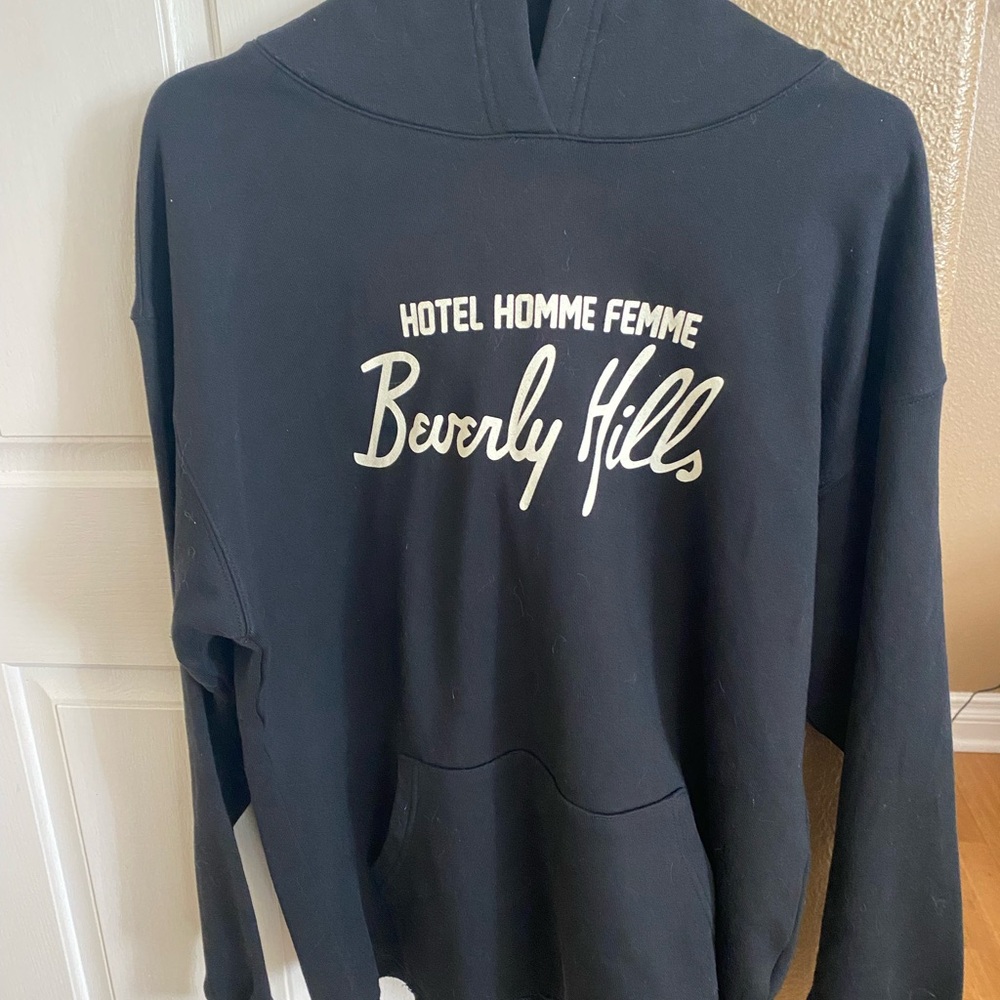 Homme + Femme Black Hoodie